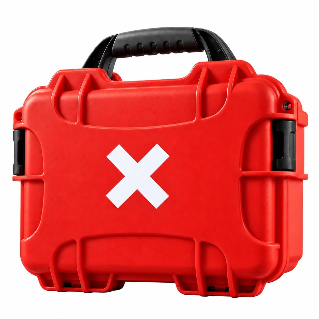 Red X Medic First Aid case with a white X.